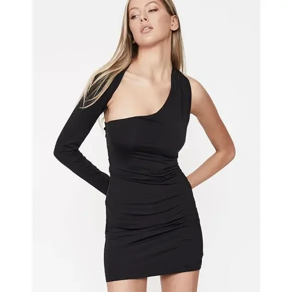 BARDOT Women's Londyn Cut Out Mini Dress XS Black Bodycon Stretch NWT - Picture 1 of 14